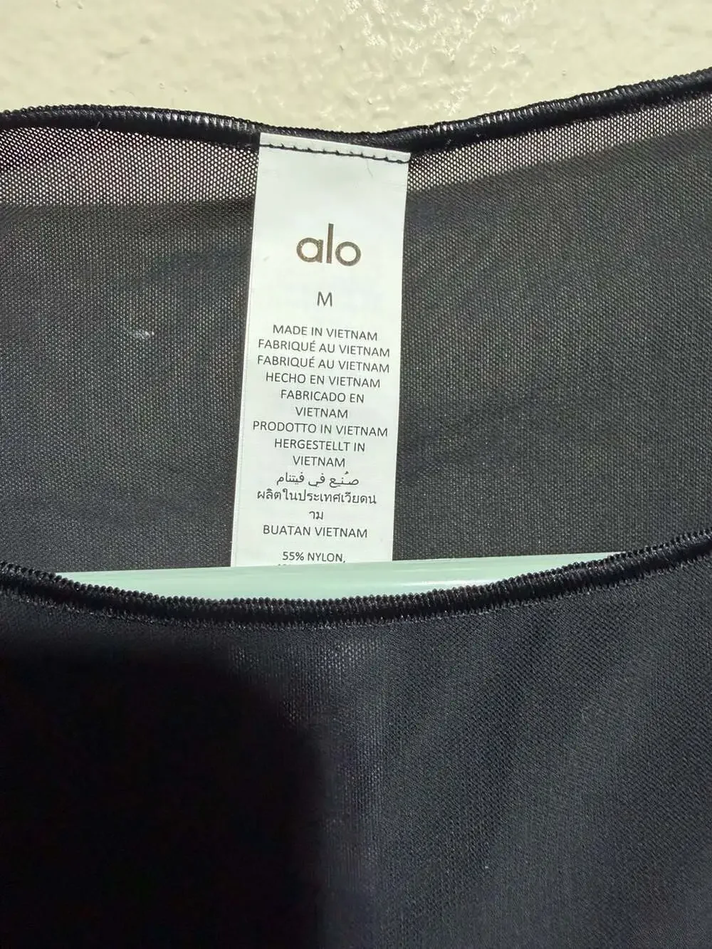 Alo Yoga Rush Long Sleeve Cropped Top with Ruched Front